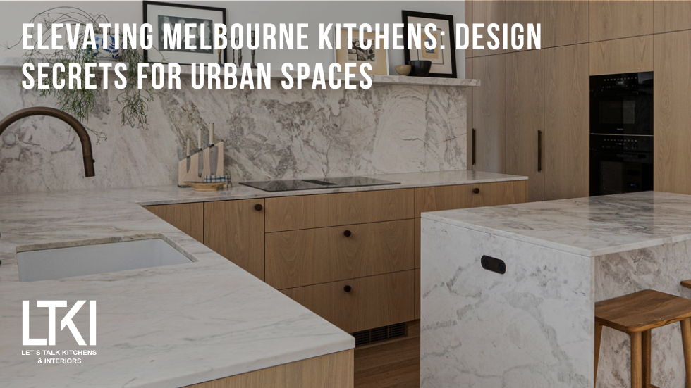 Sleek urban kitchen with space-saving features and contemporary finishes, illustrating design secrets tailored for Melbourne city living.